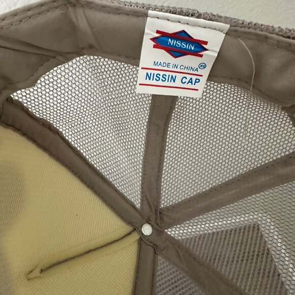 Nissin Cap Customized Trucker Hat Patch Western Country Cowboy O/S Grey - Picture 5 of 6